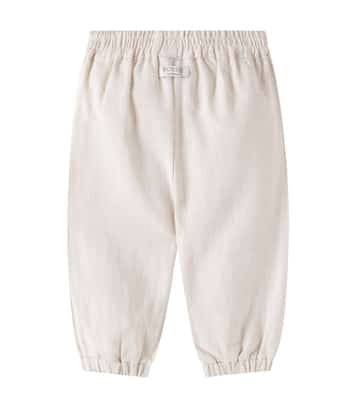 Baby Bestickte Hose Anje aus Leinen | Donsje
