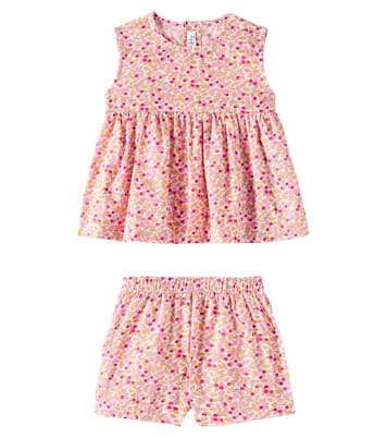 Bébé – Ensemble chemise et short en coton | Il Gufo
