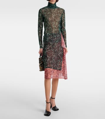 Lupetto trasparente con stampa | Dries Van Noten