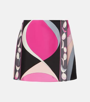 Minigonna Pesci in twill di seta | Pucci