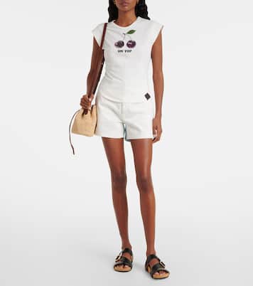 Falabella Small raffia bucket bag | Stella McCartney