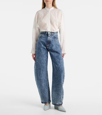 Blouse en coton et lin  | Alaïa