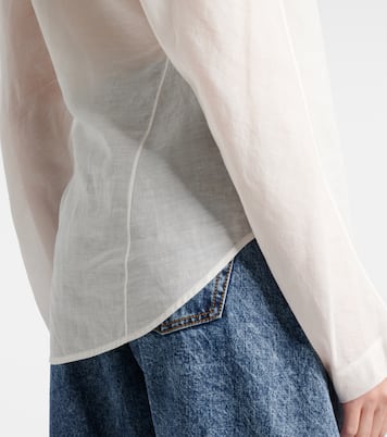 Bluse aus Baumwolle und Leinen  | Alaïa