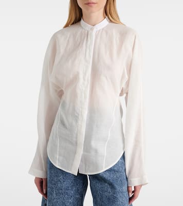 Bluse aus Baumwolle und Leinen  | Alaïa