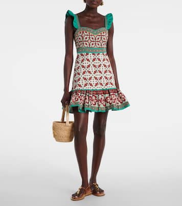 Mini Gingerbread printed minidress | La DoubleJ