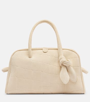 Turismo Small croc-effect suede tote bag | Jacquemus