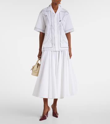 Turismo Small croc-effect suede tote bag | Jacquemus