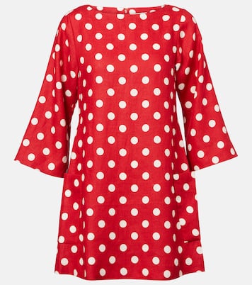 Miniabito Nina in lino a pois | Posse
