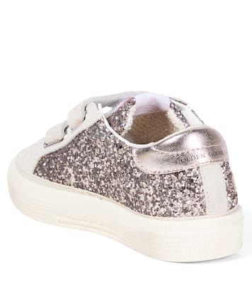 Sneakers May School aus Veloursleder mit Glitter | Golden Goose Kids