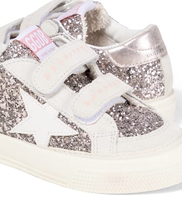 Sneakers May School aus Veloursleder mit Glitter | Golden Goose Kids