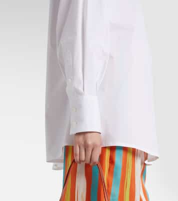 Camisa oversized en mezcla de algodón | Dolce&Gabbana
