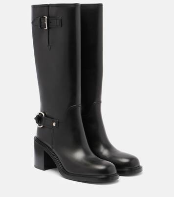 Horsebit leather knee-high boots | Gucci