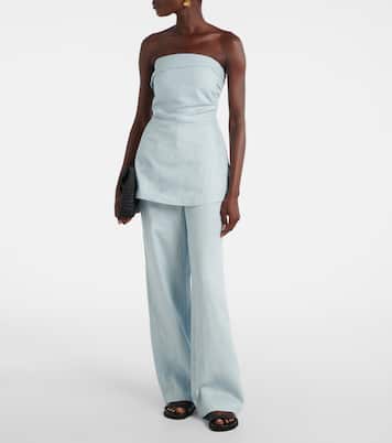 Pantaloni Lulea a gamba larga in lino | Faithfull