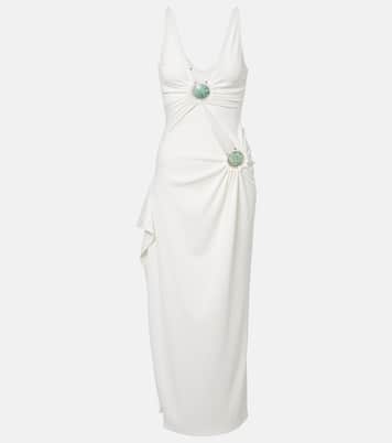 Mineral Stone embellished jersey maxi dress | Christopher Esber
