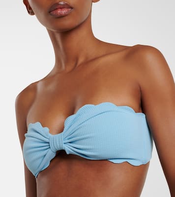 Antibes scalloped bikini bandeau top | Marysia