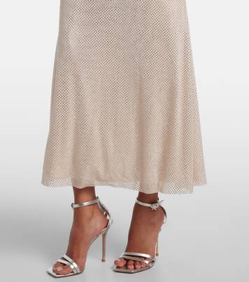 Embellished cutout midi dress | Self-Portrait