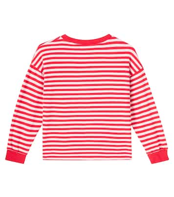 Logo striped cotton T-shirt | Bobo Choses
