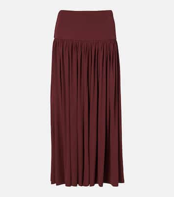 Gathered jersey maxi skirt | Aya Muse