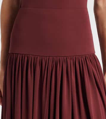 Gathered jersey maxi skirt | Aya Muse
