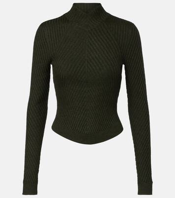 Ribbed-knit wool turtleneck sweater | Victoria Beckham