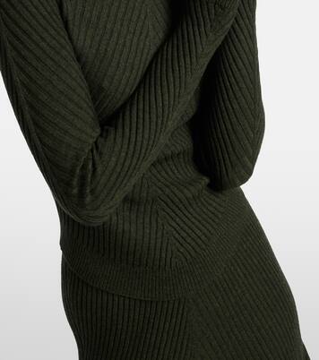 Ribbed-knit wool turtleneck sweater | Victoria Beckham