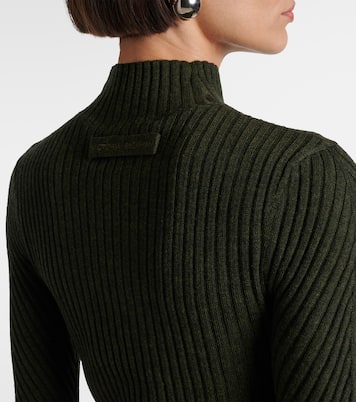Ribbed-knit wool turtleneck sweater | Victoria Beckham