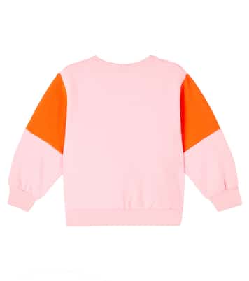 Colorblocked cotton jersey sweatshirt  | Tinycottons