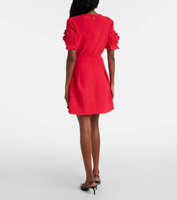 Aurélie floral-appliqué minidress | Leo Lin