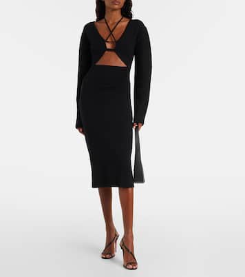 Vestido midi de punto de lana virgen | Nensi Dojaka