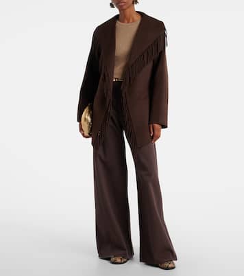 Rowen fringed wool-blend jacket | Simkhai