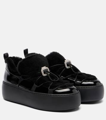 Viv' Up 시어링 페이턴트 레더 스니커즈 | Roger Vivier