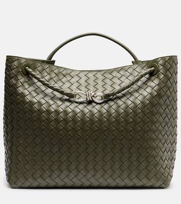 Andiamo Intrecciato Large leather tote bag | Bottega Veneta