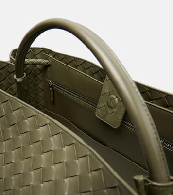 Andiamo Intrecciato Large leather tote bag | Bottega Veneta