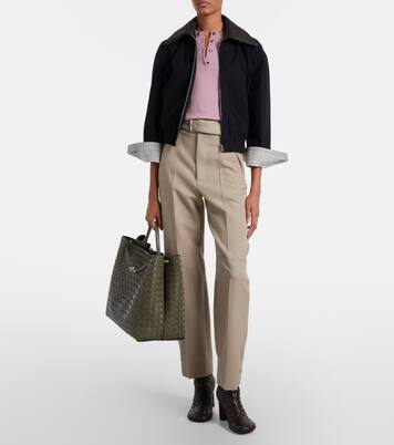 Andiamo Intrecciato Large leather tote bag | Bottega Veneta