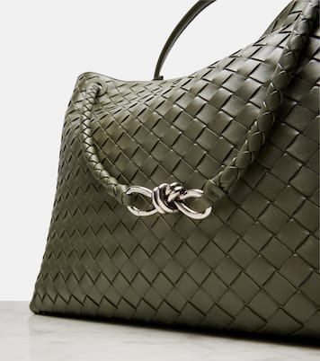 Andiamo Intrecciato Large leather tote bag | Bottega Veneta
