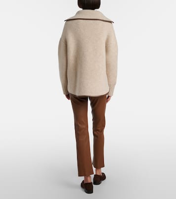 Cropped leather bootcut pants | Joseph