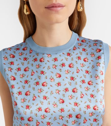 Floral silk sweater vest | Dolce&Gabbana