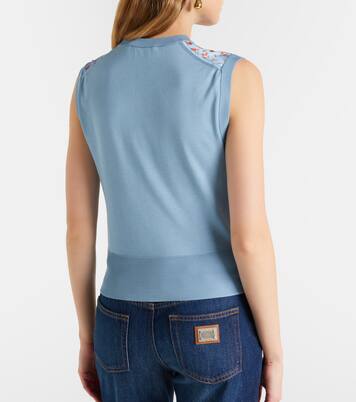 Floral silk sweater vest | Dolce&Gabbana