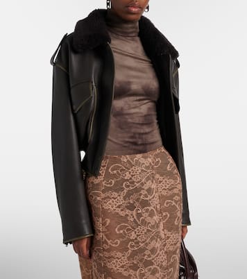 Tarkis trompe-l’œil turtleneck top | Acne Studios