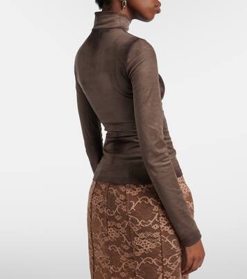 Tarkis trompe-l’œil turtleneck top | Acne Studios