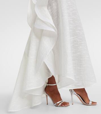 Vestido largo Délice Wave con volantes | Maticevski