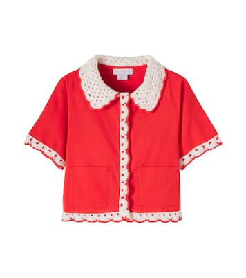 Embroidered cotton top | Stella McCartney Kids