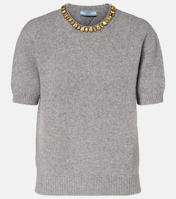 Verzierter Pullover aus Wolle und Kaschmir | Prada