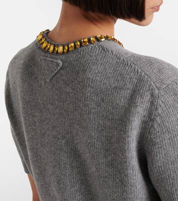 Verzierter Pullover aus Wolle und Kaschmir | Prada