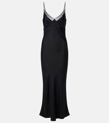 Barina lace-trimmed silk slip dress | The Row