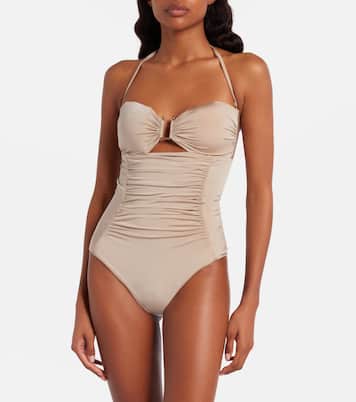 Curva ruched halterneck swimsuit | Max Mara