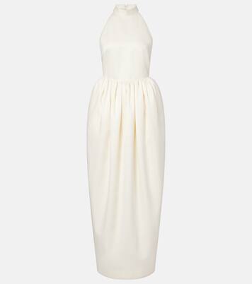 Bridal halterneck satin gown | Rotate
