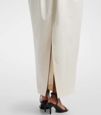 Bridal halterneck satin gown | Rotate