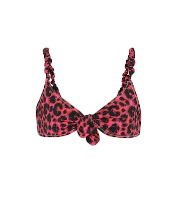 Top bikini Luca a stampa leopardata | Reina Olga