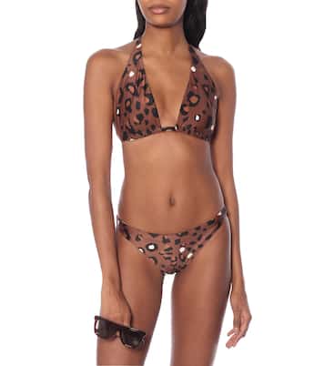 Slip bikini Moss a stampa leopardata | The Upside